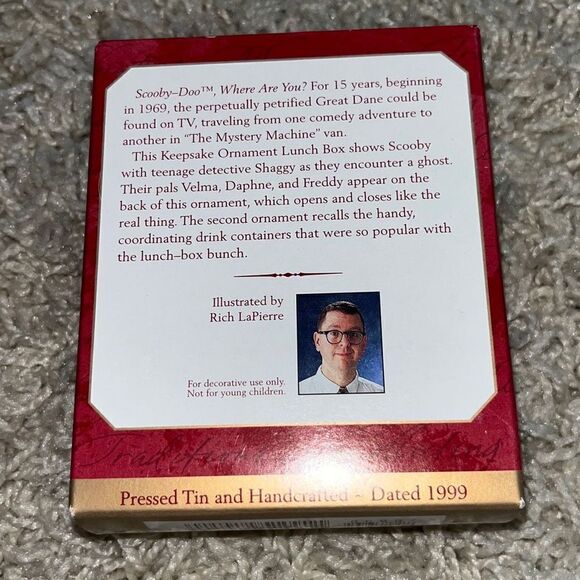 Hallmark Keepsake Christmas Ornament 1999 SCOOBY-DOO Lunch Box Set of 2 H26 - Picture 2 of 13